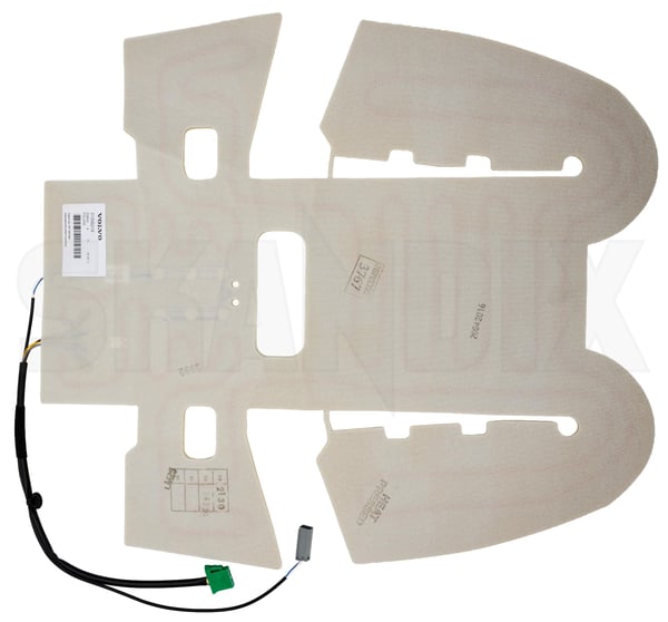 Heating element, Seat heating Front seat Seat surface 31306219 (1088535) - Volvo S80 (2007-), V70 (2008-), XC70 (2008-) - Keywords: heating element seat heating front seat seat surface Genuine 2lxx belt beltreminder buzzers cushion elxx flxx for front lower reminders seat seatbeltreminders seats surface vehicles ventilated warners warning with without