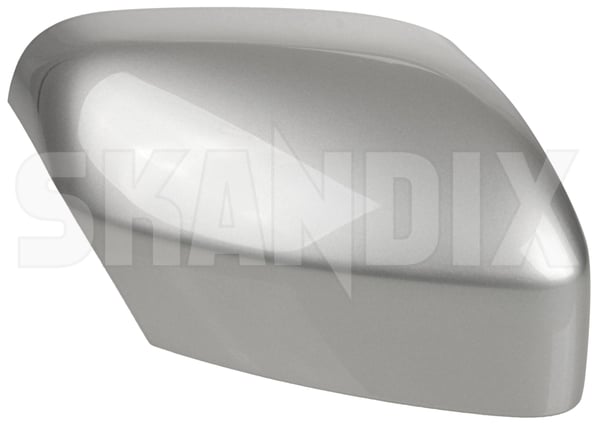 Cover cap, Outside mirror right bright silver metallic 39818590 (1088670) - Volvo XC70 (2008-), XC90 (-2014) - Keywords: cover cap outside mirror right bright silver metallic mirrorblinds mirrorcovers Genuine 711 bright for metallic painted rdesign r design right silver vehicles with