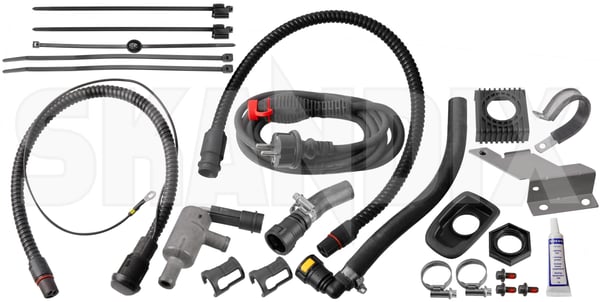 Electric engine heater 32369609 (1088726) - Volvo XC40/EX40 - ОЕ-Numbers: 32207158 - Keywords: electric engine heater external heaters preheating pre heating winter accessories Genuine drive for hand left lefthand left hand lefthanddrive lhd vehicles