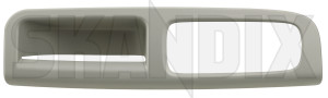 Door handle recess left front virtual white 30722801 (1089018) - Volvo C30, S40 (2004-), V50 - armrestrecess door handle recess left front virtual white doorgriprecess dooropenerrecess doorpanelrecess grip recess inside door puller Genuine front left material nc08 plastic synthetic virtual white