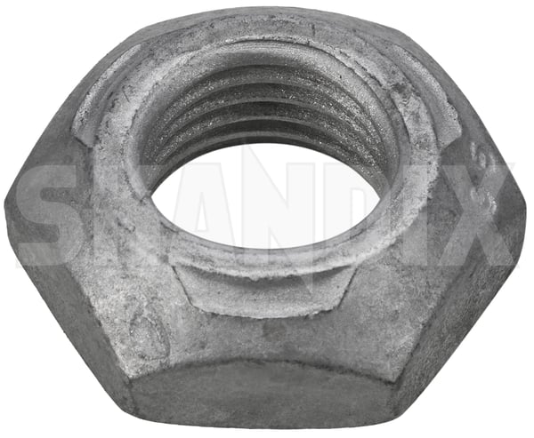 Nut, Mount Shock absorber Front axle upper 11569638 (1089095) - Saab 9-5 (2010-) - Keywords: nut mount shock absorber front axle upper Genuine Hedin Saab Parts axle front upper