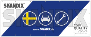 Fahne SKANDIX Icons  (1090072) - universal  - banner fahne skandix icons flagge wimpel Hausmarke 100 100cm 250 250cm cm icons oesen polyvinylchlorid pvc skandix