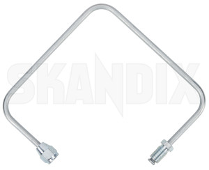 Brake lines fits left and right Front axle pre curved  (1090170) - Volvo 140, 164 - brake lines fits left and right front axle pre curved Own-label      and axle brake caliper curved fits front hose left pre right