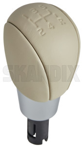 Gear Lever Leather beige 30783285 (1090377) - Volvo S80 (2007-), V70 (2008-) - gear lever leather beige shift knob Genuine beige leather
