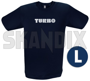 T-Shirt Turbo L  (1091288) - Saab universal - t shirt turbo l tshirt turbo l Own-label blue l navy roundneck turbo