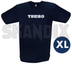 T-Shirt Turbo XL  (1091289) - Saab universal - t shirt turbo xl tshirt turbo xl Own-label blue navy roundneck turbo xl