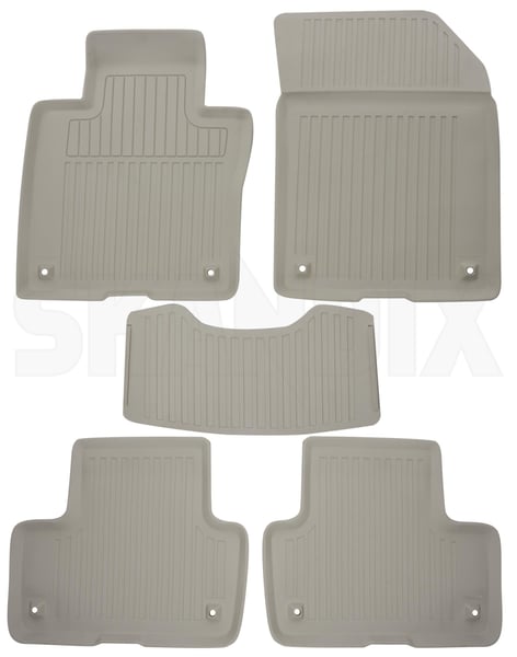 Floor accessory mats Rubber blonde 32332379 (1091319) - Volvo XC60 (2018-) - Keywords: floor accessory mats rubber blonde Genuine accessories blonde bowl drive engine for hand hybrid in left lefthand left hand lefthanddrive lhd mat model not original plug rubber twin vehicles