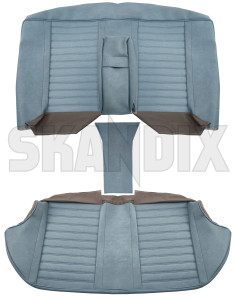 Upholstery Rear seat Seat surface Back rest blue Kit for the entire back seat  (1091338) - Volvo 120 130 - upholstery rear seat seat surface back rest blue kit for the entire back seat Own-label 170 505 170505 170 505 back backrest backseats bench blue cushion entire fond for kit lower rear rearbench rearseats rest seat seatback seats surface the upper