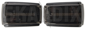 Indicator, side smoke grey Kit for both sides 9178885 (1091420) - Volvo 200, 700, 850, 900, C70 (-2005), S40, V40 (-2004), S70, V70 (-2000), S90, V90 (-1998), V70 XC (-2000) - indicator side smoke grey kit for both sides Own-label both drivers fender for grey kit led left passengers right side sides smoke wing