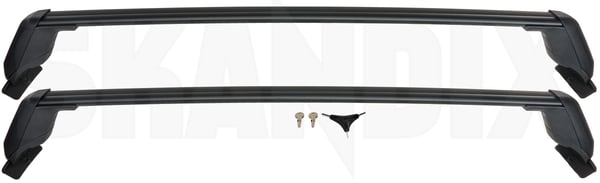 Carrier black 80033039 (1091921) - Volvo EX30, EX30 CC - ОЕ-Numbers: 80010619 - Keywords: carrier black Genuine 75 75kg accessories aluminium black key kg original profile wing with