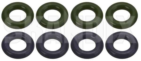 Dichtungssatz, Einspritzventil für vier Einspritzventile 31370511 (1092420) - Volvo C30, S40, V50 (2004-) - Keywords: 0ring 0 ring dichtringe dichtsatz dichtung dichtungssatz dichtungssatz einspritzventil fuer vier einspritzventile einspritzduesen einspritzventildichtring einspritzventildichtung einspritzventile flammscheibe flammschutzscheibe injektor injektoren oring oring o ring oring satz o ring satz ringsatz s40 v50 waermeschutzring einspritzduese Original 4 einspritzventile fuer vier
