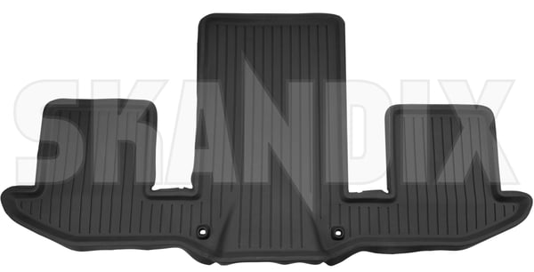 Floor accessory mat, single Synthetic material charcoal 3rd seat row 32342079 (1092857) - Volvo EX90 - Keywords: floor accessory mat single synthetic material charcoal 3rd seat row Genuine 3rd 6 accessories charcoal high material original plastic row seat synthetic third