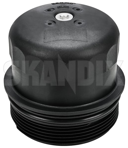 Cover, oil filter housing 32140027 (1093001) - Volvo Polestar 1, S60 (2019-), S60, V60 (2011-2018), S60, V60, S60 CC, V60 CC (2011-2018), S80 (2007-), S90, V90 (2017-), V40 (2013-), V40 CC, V60 (2019-), V60 CC (2019-), V70 (2008-), V70, XC70 (2008-), V90 CC, XC40/EX40, XC60 (2018-), XC60 (-2017), XC70 (2008-), XC90 (2016-) - ОЕ-Numbers: 31321084 - Keywords: cover oil filter housing oilfilter Own-label filter without
