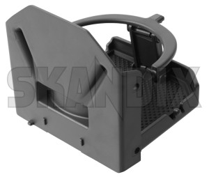 Cup holder Table, rear seat left 31104471 (1093126) - Volvo V70 P26, XC70 (2001-2007) - bottleholders cup holder table rear seat left drinkholders mugholders tinholders Genuine left rear seat table table 