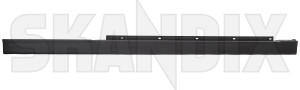 Side Skirt right 12830200 (1093536) - Saab 9-3 (2003-) - side skirt right trim moulding sill plate trim moulding  sill plate Genuine black material plastic right synthetic