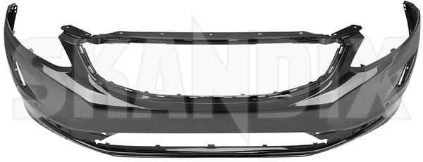 Bumper cover front painted black saphire metallic 39825657 (1094027) - Volvo XC60 (-2017) - Keywords: bumper cover front painted black saphire metallic front bumper skirts Genuine 346 452 and assistance black cleaning except for front headlamp jg02 jg03 jg04 metallic model painted parking rdesign r design rear saphire system vehicles vp03 with
