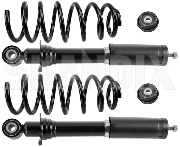 Shock absorber conversion kit Rear axle (1094555) - Volvo S60 (-2009) - Keywords: level mat conversion kits nivomat conversion kits shock absorber conversion kit rear axle Own-label allwheel all wheel awd axle conversion drive for gas kit packagelowering package lowering pressure rear reinforced sports springs suspension vehicles with without xwd