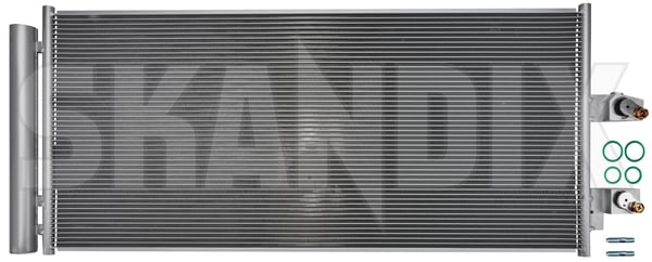 Condenser, Air conditioner 32339281 (1095399) - Volvo XC40/EX40 - ОЕ-Numbers: 31439781 - Keywords: acc condenser air conditioner ecc Own-label air ca03 cd02 conditioner dryer for pressure seal sensor with