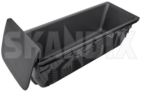 Ablage Tunnelkonsole hinten 80000385 (1098025) - Volvo EX30, EX30 CC - Keywords: ablage tunnelkonsole hinten ablagefach ablagekorb fach faecher korb staufach Original hinten hinterer tunnelkonsole