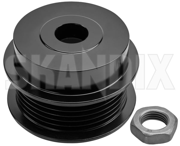 Riemenscheibe, Lichtmaschine 30644031 (1098188) - Volvo S60 (2011-2018), S60 (2019-), S60, V60 (2019-), S60, V60, S60 CC, V60 CC (2011-2018), S80 (2007-), S90, V90 (2017-), V40 (2013-), V40 (2013-), V40 CC, V40 Cross Country, V60 (2011-2018), V60 CC (-2018), V60, V60 CC (2019-), V70 (2008-), V70, XC70 (2008-), V90 CC, XC40/EX40, XC60 (2018-), XC60 (-2017), XC70 (2008-), XC90 (2016-) - Keywords: cc cross country freilaeufe freilauf generator generatoren generatorfreilauf lichtmaschiene lichtmaschienenfreilauf lichtmaschine lichtmaschinenfreilauf lima limafreilauf riehmenscheiben riemenscheibe lichtmaschine riemenscheiben s60 s80 v40 v60 v70 v70xc xc xc60 xc70 Original cr01 cr10