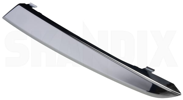 Trim moulding, Bumper front left chromed 31323986 (1098290) - Volvo S80 (2007-), V70 (2008-) - Keywords: molding moulding skirts trim moulding bumper front left chromed Genuine chromed front left tv02