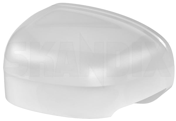 Cover cap, Outside mirror left crystal white pearl 39844962 (1098344) - Volvo V90 CC, XC60 (2018-) - Keywords: cover cap outside mirror left crystal white pearl mirrorblinds mirrorcovers Genuine 707 crystal left lf01 painted pearl white