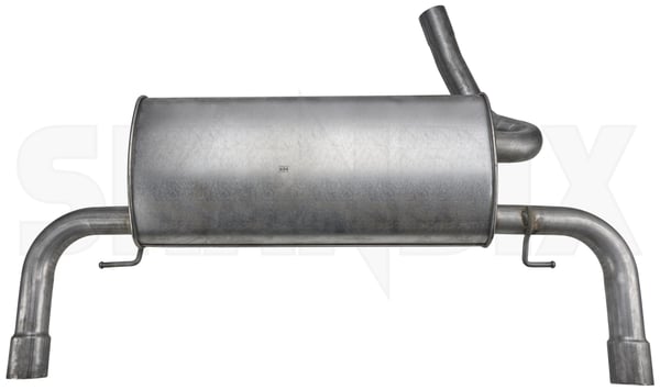 Rear Silencer 31305142 (1098448) - Volvo C70 (2006-) - Keywords: end silencer muffler mufler rear silencer Own-label double double doubleexhaust doublepipeexhaust doublepipes rolled