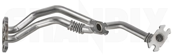 Oil pipe Turbo charger outtake 32402482 (1098755) - Volvo S90, V90 (2017-), V60, V60 CC (2019-), V90 CC, XC60 (2018-), XC90 (2016-) - ОЕ-Numbers: 32140069, 32255561 - Keywords: oil pipe turbo charger outtake oilpipe oiltube Genuine charger outtake turbo