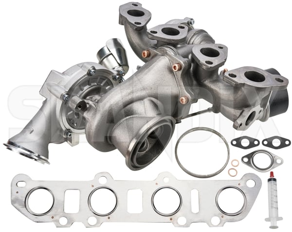 Turbolader Hochdruck Niederdruck (1099264) - Volvo S60, V60, S60 CC, V60 CC (2011-2018), S80 (2007-), S90 (2017-), V40 (2013-), V40 CC, V60 (2019-), V60 CC (2019-), V70, XC70 (2008-), V90 (2017-), V90 CC, XC40/EX40, XC60 (2018-), XC60 (-2017), XC90 (2016-) - Keywords: abgaslader abgasturbolader atl cc cross country s80 torbolader turbo turbolader turbolader hochdruck niederdruck v40 v70 v70xc xc xc60 xc70 Hausmarke abgaskruemmerdichtung biturbo doppelturbo hochdruck hohem mit niederdruck niedrigem registeraufladung satz set stufenaufladung systemdruck twinturbo zweistufig zwillingsturbo