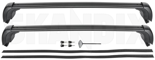 Lastenträger schwarz Satz 32399465 (1100078) - Volvo S90 (2017-) - Keywords: dachgepaecktraeger dachreeling dachreling dachtraeger gepaecktraeger lastentraeger schwarz satz rails reeling reling traeger Original 100 100kg aluminium anbaumaterial anbausatz anbauteilen einbaumaterial einbauteilen fluegelprofil kg mit montagematerial montagesatz montageteilen originalzubehoer satz schwarz schwarzer set