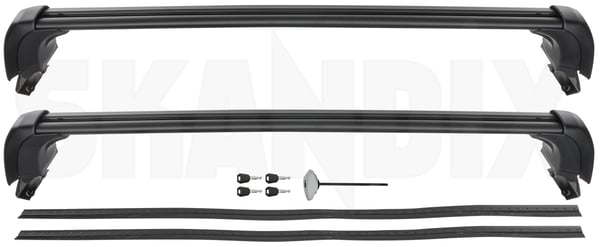 Lastenträger schwarz Satz 32399471 (1100081) - Volvo C40/EC40 - Keywords: dachgepaecktraeger dachreeling dachreling dachtraeger gepaecktraeger lastentraeger schwarz satz rails reeling reling traeger Original 75 75kg aluminium anbaumaterial anbausatz anbauteilen dachreeling dachreling drehmomentschluessel einbaumaterial einbauteilen fahrzeuge fluegelprofil fuer kg mit montagematerial montagesatz montageteilen originalzubehoer satz schwarz schwarzer set