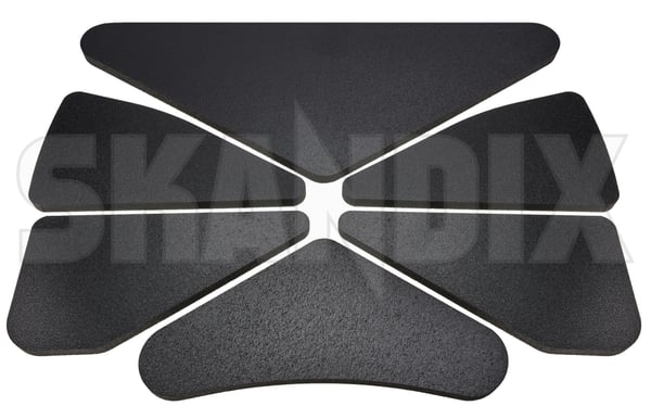 Absorber Bonnet Kit 6 -piece 9451787 (1100099) - Volvo C70 (-2005), S70, V70, V70XC (-2000) - ОЕ-Numbers: 9165850, 9182823, 9193322 - Keywords: absorber bonnet kit 6 piece absorber bonnet kit 6 piece absorbers foams insulations isolations skandix SKANDIX piece piece 6 6 6piece 6 piece absorber bonnet front hood insulation kit lid noise reduction selfadhesive self adhesive sound
