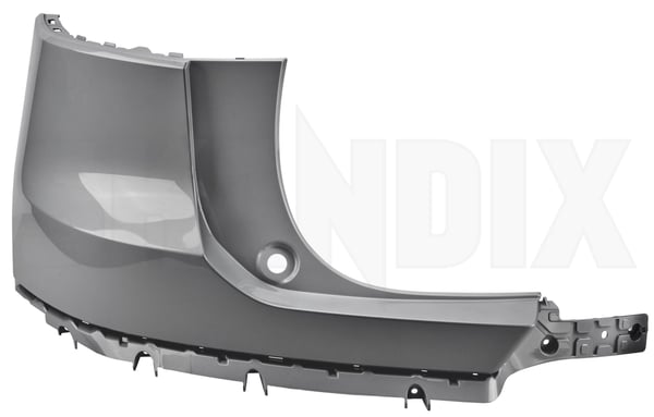Bumper cover rear left Corner painted osmium grey metallic 39848213 (1100397) - Volvo XC40/EX40 - Keywords: bumper cover rear left corner painted osmium grey metallic skirts Genuine 714 corner edge grey left metallic osmium painted rear