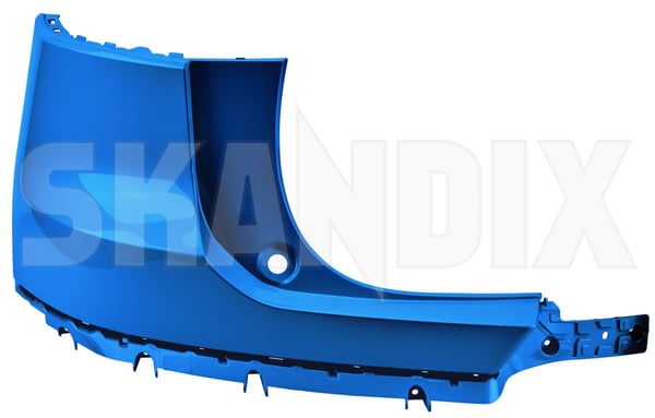 Bumper cover rear left Corner painted bursting blue 39848221 (1100400) - Volvo XC40/EX40 - Keywords: bumper cover rear left corner painted bursting blue skirts Genuine 720 blue bursting corner edge left painted rear