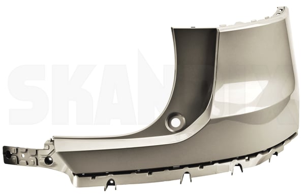 Bumper cover rear right Corner painted pebble grey 39797042 (1100423) - Volvo XC40/EX40 - Keywords: bumper cover rear right corner painted pebble grey skirts Genuine 727 corner edge grey painted pebble rear right