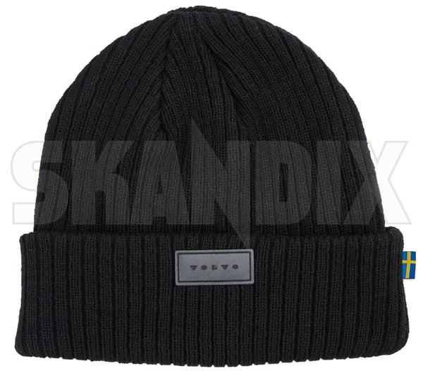 Winter hat VOLVO  (1100444) - Volvo universal - Keywords: beanies caps winter hat volvo Genuine acrylic black polyester uni unifit volvo