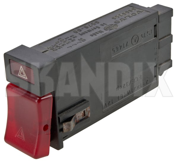 Schalter, Warnblinker geprüftes Gebrauchtteil 6806356 (1100791) - Volvo 850 - Keywords: 850 854 855 estate kombi limousine schalter warnblinker geprueftes gebrauchtteil sedan stufenheck wagon warnblinkanlage warnblinkerschalter warnblinkschalter Hausmarke gebrauchtteil geprueftes