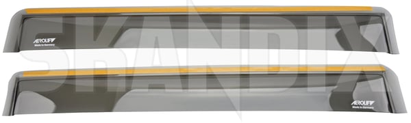 Air deflector Side window, door rear Kit (1101073) - Volvo V70 P26, XC70 (2001-2007) - Keywords: air deflector side window door rear kit climair rain deflector aero-lift AeroLift Aero Lift door kit rear side window window