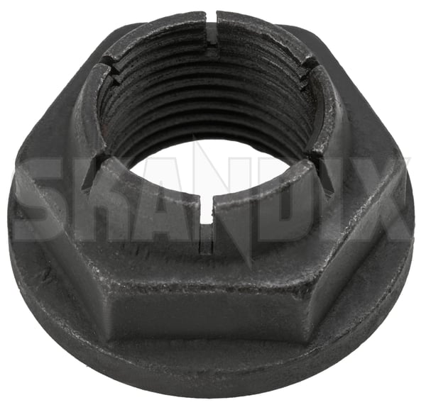 Nut, Propeller Shaft Flange 946831 (1101329) - Volvo 140, 200 - Keywords: cardanshaft driveflange driveshaft nut propeller shaft flange propshaft prop shaft Genuine 3/4 34 3 4 cardan differential flange inch nut propeller propshaft shaft thread unf with