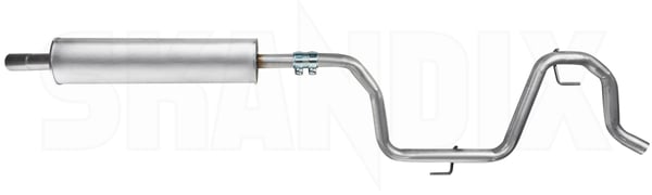 Vorschalldämpfer geteilte Ausführung 32016353 (1101443) - Saab 9-3 (2003-) - ОЕ-Nummern: 12790734, 12792810 - Keywords: 93 93 9 3 auspufftopf resonator schalldaempfer vorderschalldaempfer vordertopf vorschalldaempfer geteilte ausfuehrung Hausmarke ausfuehrung geteilte haelfte halbiert ohne rohrschelle usa