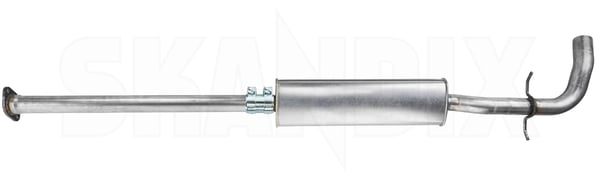 Middle silencer splitted part 9492257 (1101451) - Volvo S80 (-2006) - Keywords: middle silencer splitted part muffler mufler Own-label addon add on half material part splitted without