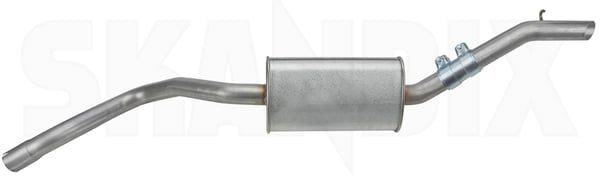 Endschalldämpfer geteilte Ausführung 5466180 (1101453) - Saab 900 (-1993) - ОЕ-Nummern: 7536196, 8822181 - Keywords: 900 900i auspufftopf endschalldaempfer geteilte ausfuehrung endtopf nachschalldaempfer resonator schalldaempfer Hausmarke ausfuehrung geteilte haelfte halbiert ohne rohrschelle
