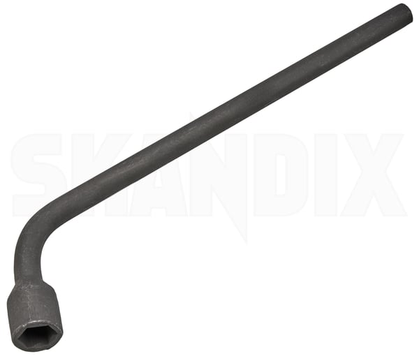 Lug wrench 4241394 (1101558) - Saab 9-3 (-2003), 9-5 (-2010), 900 (1994-) - Keywords: lug bolts lug wrench tools wheelbolts wheelnuts wheelscrews Genuine Hedin Saab Parts for model viggen