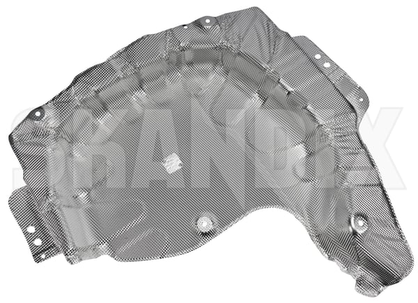 Heat shield, Transmission tunnel 30681955 (1102875) - Volvo S40, V50 (2004-) - ОЕ-Numbers: 30665503, 30681611, 30683336 - Keywords: heat shield transmission tunnel Genuine rear