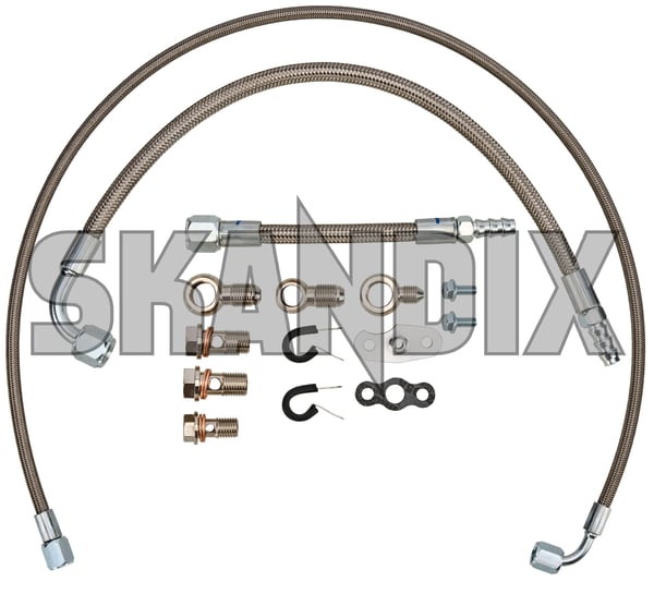 Turbocharger line set (1102932) - Volvo S60 (-2009), V70 P26 (2001-2007) - Keywords: exhaust charger exhaust turbocharger line line set line sets lines pipe pipes turbo turbocharger line set wiring harness wiring harnesses Own-label 1049055 additional info info note please