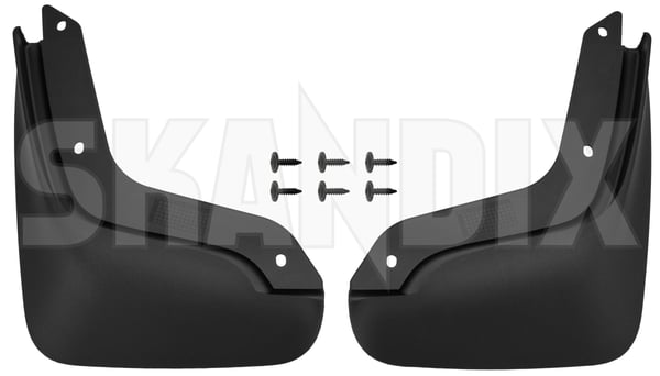 Mud flap rear Kit for both sides 32372409 (1103031) - Volvo ES90 - Keywords: mud flap rear kit for both sides Genuine accessories addon add on black both drivers for kit left material original passengers rear right side sides with