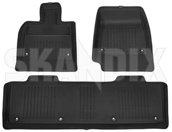 Floor accessory mats PVC charcoal solid