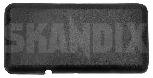 Cover cap, Hat shelf right black 9877614 (1103380) - Saab 900 (-1993) - Keywords: caps cover cap hat shelf right black covering covers hat shelf covers hat shelf lid hat shelf panels plugs shrouds Genuine black right
