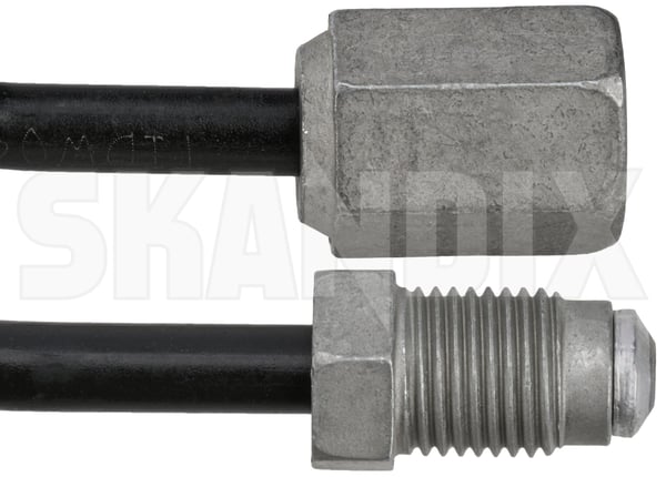 Brake line left Rear axle 30714124 (1103449) - Volvo C30, C70 (2006-), S40, V50 (2004-) - ОЕ-Numbers: 30666804 - Keywords: brake line left rear axle Genuine axle brake connector hose left rear