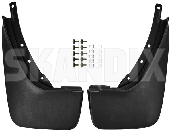 Mud flap rear Kit for both sides 31435991 (1103480) - Volvo XC60 (2018-) - Keywords: mud flap rear kit for both sides Own-label addon add on both drivers for kit left material passengers rear right side sides with